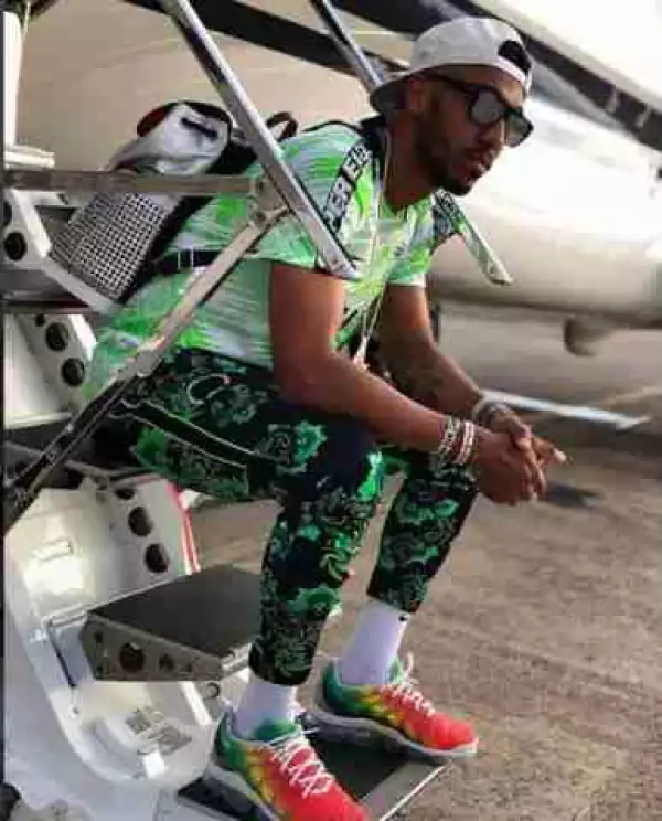 Arsenal Football Star Swags Up With Super Eagles New Kit (Photos)